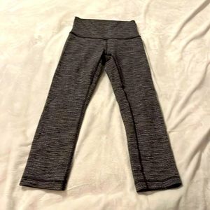 Size 2, 23”, heathered grey Lululemon leggings